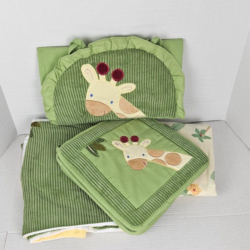 Jungle Babies 6pc. Crib Set by NoJo - Picture 2 of 11